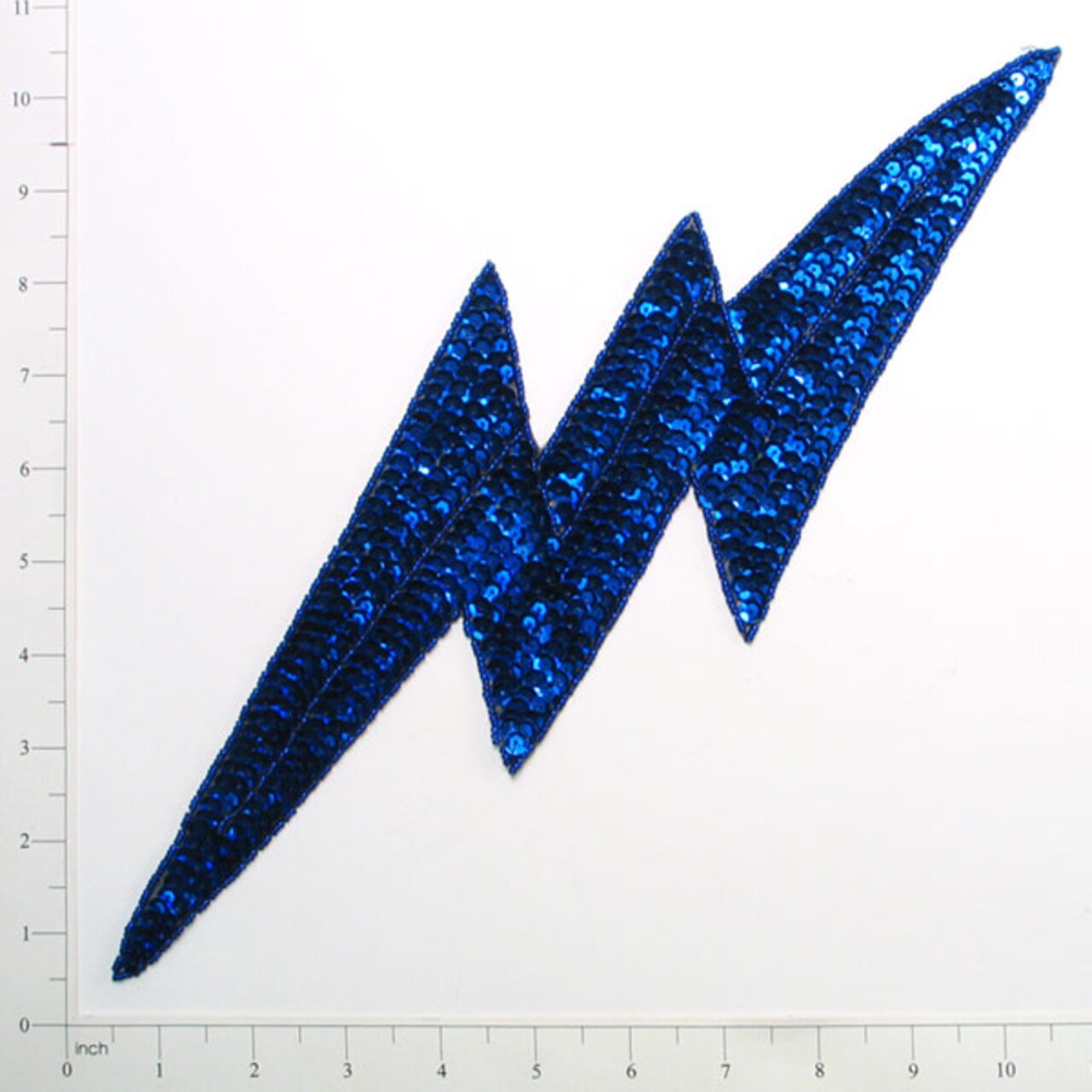 14 1/2" x 4 1/2" Lightning Bolt Sequin Applique/Patch - SM827L-04